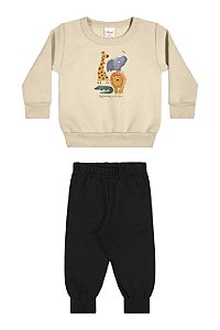Conjunto Moletom Menino Bebê Safari