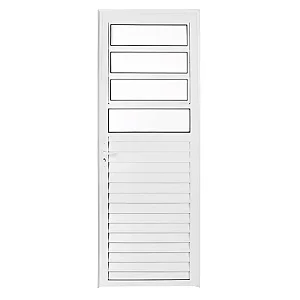 Porta Basculante Vidro Boreal - Alumínio Branco - Linha 25