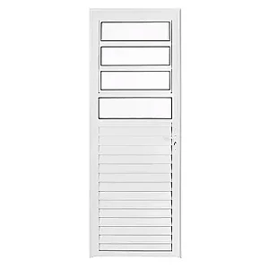 Porta Basculante Vidro Boreal - Alumínio Branco - Linha 30