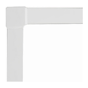 Kit Arremate em Alumínio Branco para Porta Balcão 3 e 6 Folhas