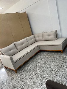 SOFA DE CANTO MALIBU TECIDO LINHO