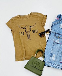T-shirt Caramelo Wild West