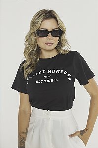 T-shirt Preta Collect Moments