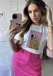 T-shirt Off White Dog Golden