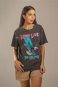 T-shirt Estonada Chumbo Long Live