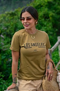 T-shirt Caramelo Los Angeles