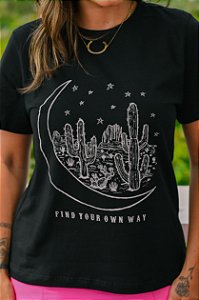 T-shirt Preta Find Your Way