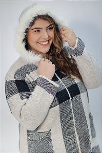 Capa Xadrez com Capuz