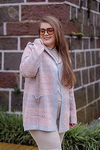 Casaco Jacquard com Capuz