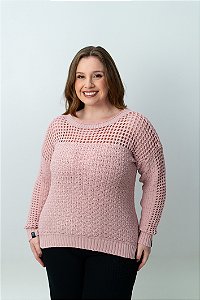Blusa com Furos Manga Longa