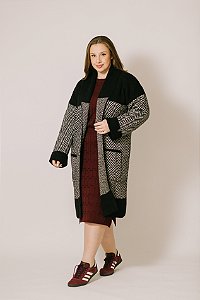 Casaco Jacquard Abrigo Pleno