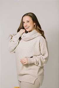 Blusa Com Gola Avulsa Relevo Calmo