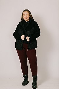 Casaco Frente em Veludo Abrigo Profundo