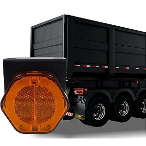 LANTERNA FLEX BIVOLT GUIA DE LUZ AMBAR SINALSUL HEXAGONAL