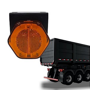 LANTERNA FLEX BIVOLT GUIA DE LUZ AMBAR SINALSUL HEXAGONAL