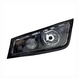 FAROL AUXILIAR VOLVO FH/FM 09-13 ESQ BLACK C/LONGO E NEBLINA