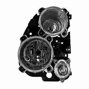 FAROL MERCEDES ACTROS 2016 ESQ H7 H1 SEM MOLDURA EXTERNA