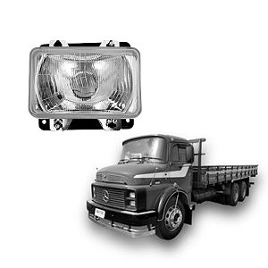 FAROL MERCEDES BICUDO F-37VSC LADO ESQUERDO H4 93 A 04