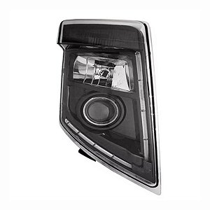 FAROL PARA VOLVO FM13 FH13 09-13 LADO ESQUERDO COM DRL BLACK