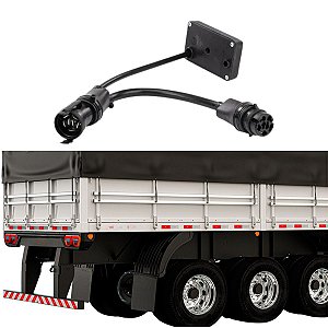 MÓDULO ELETRÔNICO LANTERNAS 7 VIAS 2 CONECTORES BRASLUX