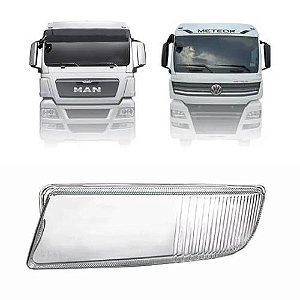 LENTE FAROL AUXILIAR PARA MAN  TGX CRISTAL LADO ESQUERDO EDN