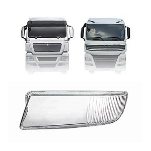 LENTE FAROL AUXILIAR PARA MAN  TGX CRISTAL LADO ESQUERDO EDN