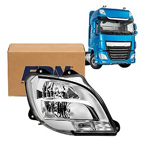 FAROL PRINCIPAL PARA DAF XF 2021 CF 2022 LADO DIRIETO EDN