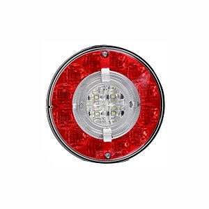 LANTERNA TRASEIRA LED 24V BRASPOINT COM GUIA DE LUZ VERMELHA