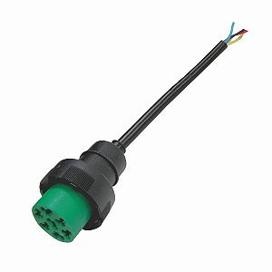 CONECTOR 5 VIAS LANTERNA TRASEIRA GUERRA VERDE 20CM