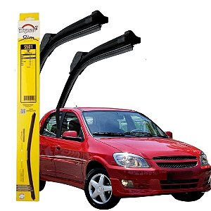 KIT LIMPA PARABRISA PALHETA PARA CELTA CORSA PRISMA 18P DYNA