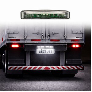 LANTERNA DE PLACA LED 100MM CRISTAL P CARRETA BIVOLT BRASLUX