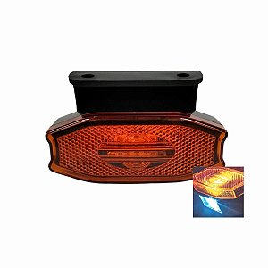 LANTERNA LATERAL EXCLUSIVE LED AMARELA BIVOLT SUPORTE VIGIA