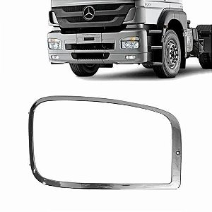 ARO MOLDURA FAROL PRINCIPAL PARA MERCEDES AXOR LD CROMADO