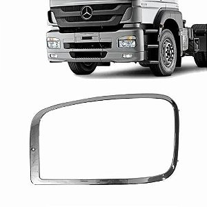 ARO MOLDURA FAROL PRINCIPAL PARA MERCEDES AXOR LE CROMADO