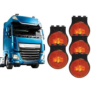 KIT 5 UNI LANTERNA LATERAL PARA RANDON BIVOLT C/ SUP AM EDN