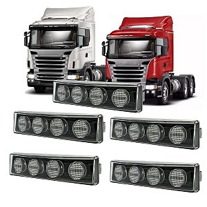 KIT 5 UN LANTERNA TAPA SOL PARA SCANIA SÉRIE 5 LED BIVOLT AM