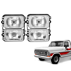 PAR FAROL PARA CAMINHAO FORD F1000/F4000/F-1100 85-93 NINO