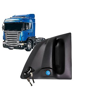MACANETA EXTERNA PORTA PARA SCANIA S4 S5 S6 ESQUERDO C/CHAVE