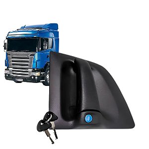 MAÇANETA EXTERNA DA PORTA PARA SCANIA S4 1998-2007 / S5 2008-2010 / S6 2011-2018 -  DIREITO C/CHAVE