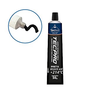 SILICONE ACETICO ALTA TEMPERATURA PRETO ANTIMOFO TECBRIL
