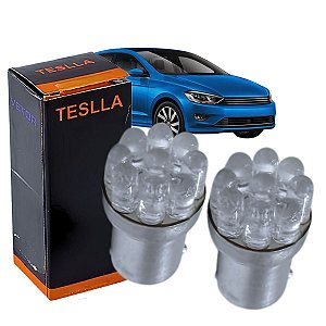 PAR LAMPADA AUTOMOTIVA LED 12V 5W BRANCA CARRO MOTO UNIV 1PL