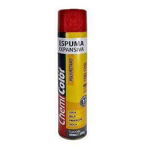 ESPUMA EXPANSIVA POLIURETANO VEDACAO PORTA JANELA CHEMICOLOR