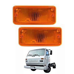 PAR LANTERNA PISCA DIANTEIRA PARA CAMINHAO VOLKS LD E LE AM