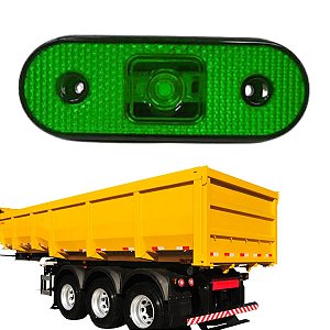 LANTERNA LATERAL VERDE LED BIVOLT PARA FACHINNI S/ SUPORTE