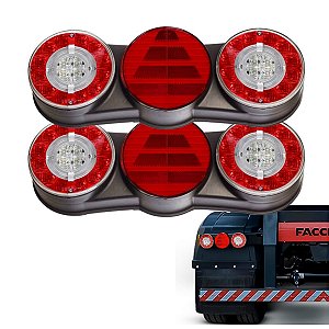 PAR LANTERNA TRASEIRA PARA FACCHINI 2017 BIVOLT LED ASPOCK