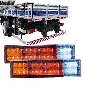 PAR LANTERNA TRASEIRA PARA MERCEDES 96-18 BIVOLT TRICOLOR