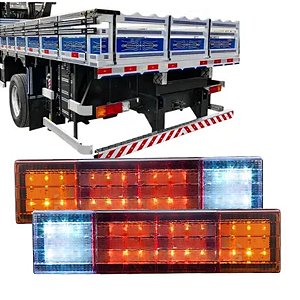 PAR LANTERNA TRASEIRA PARA MERCEDES 96-18 BIVOLT TRICOLOR