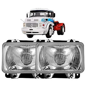 PAR FAROL PARA MERCEDES BICUDO F36VSC 93-04  C/ SUPORTE NINO