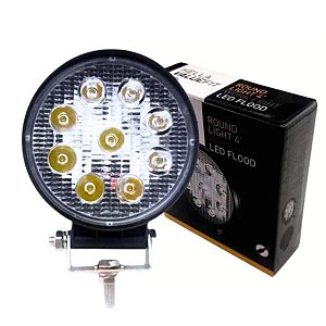 FAROL DE TRABALHO MILHA HELLA VALUEFIT 9 LED  REDONDO BIVOLT