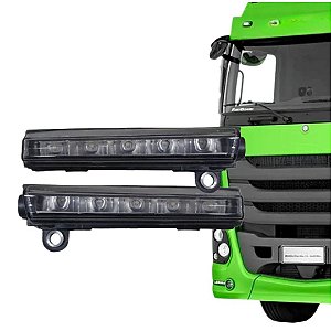 PAR FAROL AUX LED DRL PARA MERCEDES ACTROS 24V LUZ DIURNA